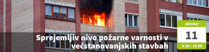 Sprejemljiv nivo požarne varnosti v večstanovanjskih stavbah