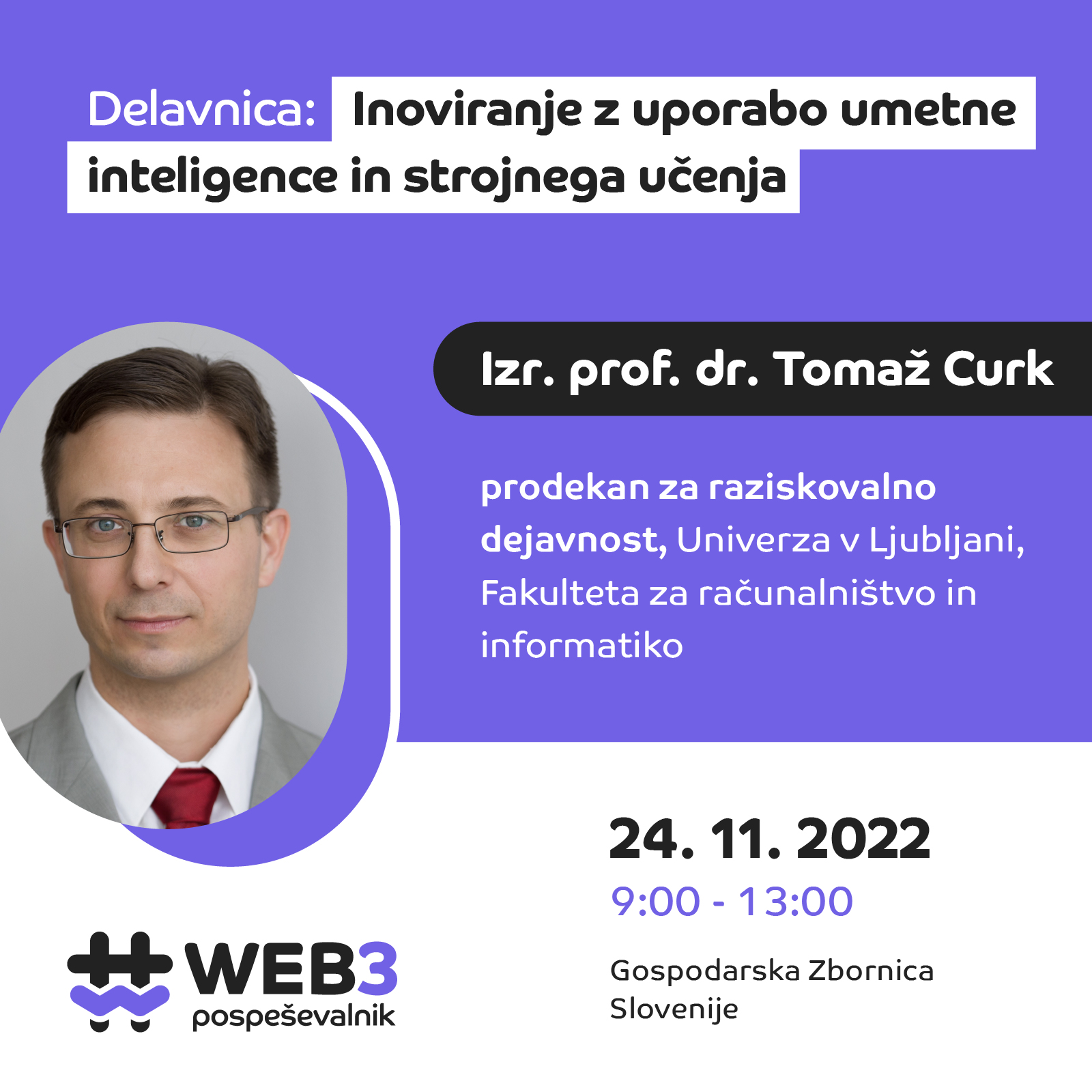 Vabilo na 4. in 5. brezplačno delavnico Pospeševalnika #Web3