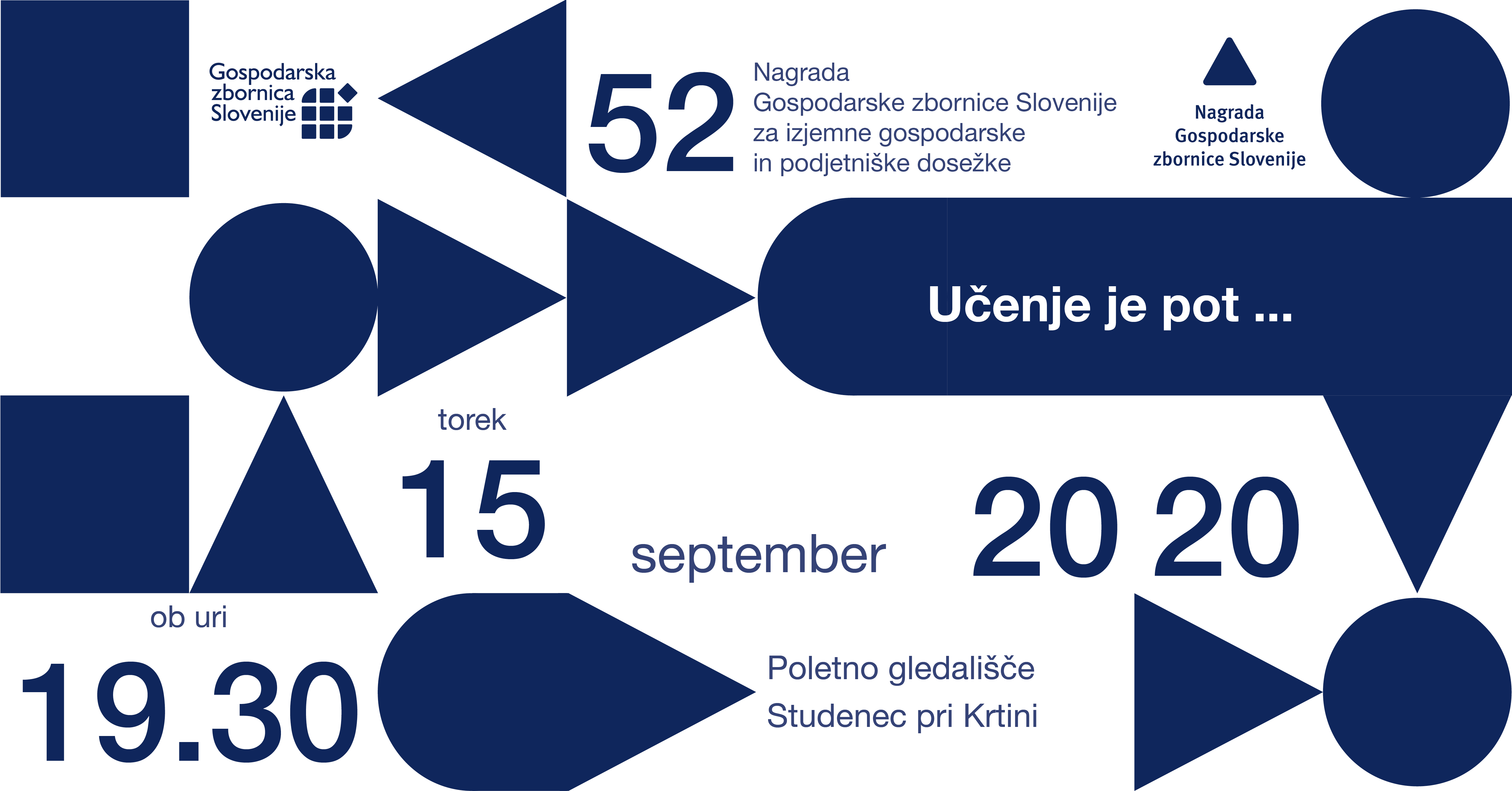15. september: Podelitev Nagrad GZS za izjemne gospodarske in podjetniške dosežke