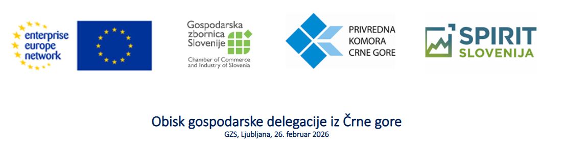 Obisk gospodarske delegacije iz Črne gore  GZS, Ljubljana, 26. februar 2026