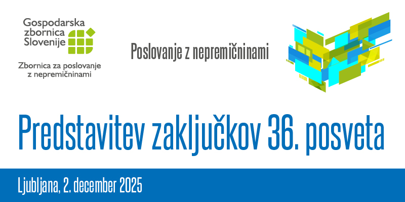 Predstavitev zaključkov 36. posveta Poslovanje z nepremičninami
