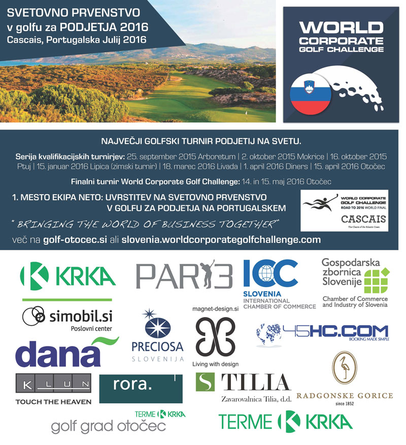 Svetovno prvenstvo v golfu za Podjetja 2016