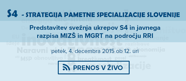 Prenos v živo: Pametna specializacija